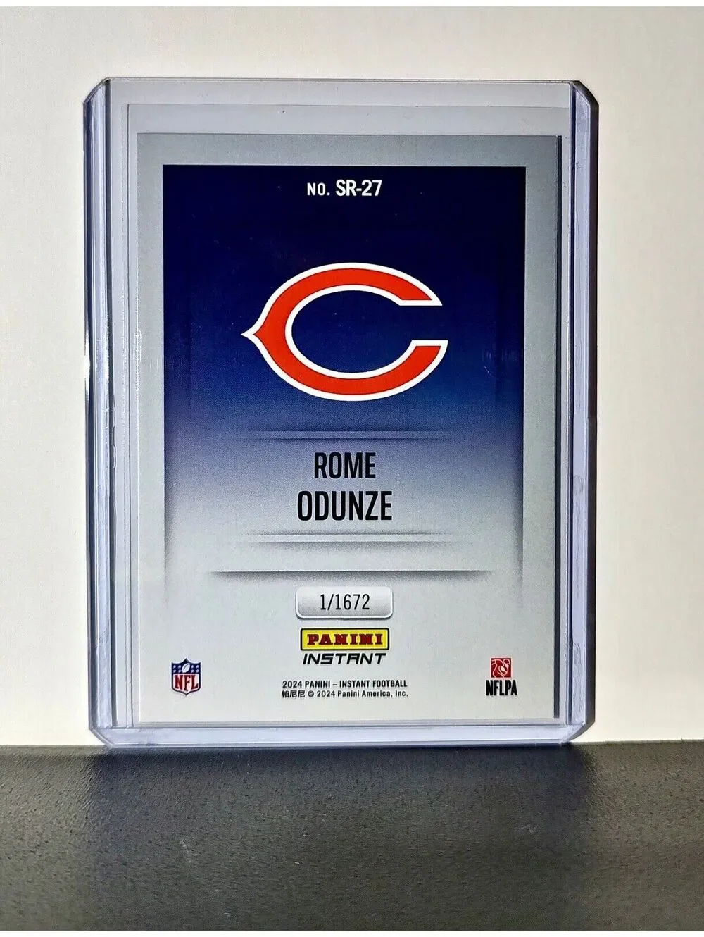 Rome Odunze 2024 Panini NFL Studio Rookies #27 Card Chicago Bears 1/1672